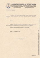 Portaria n° 22/2023 - Fica dispensado o expediente da Câmara Municipal de Pitanga - PR nos dias 20 e 21 de fevereiro e no dia 22 de fevereiro, quarta-feira de Cinzas, até às 13h30min.